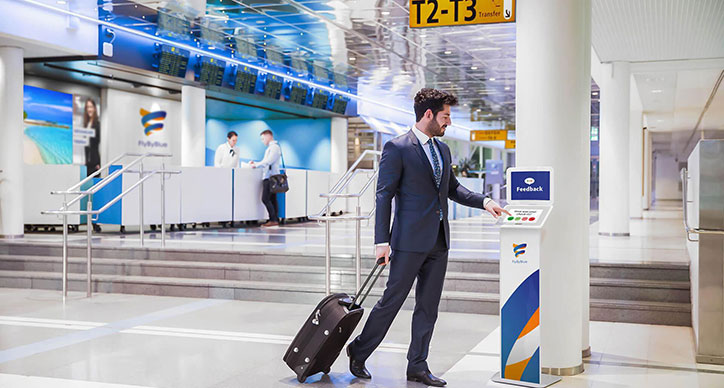 حضور مسافر در فرودگاه و آماده پرواز
