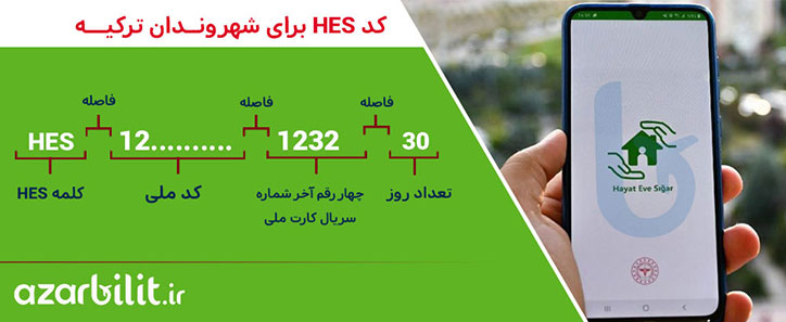 راهنمای دریافت کد HES برای شهروندان ترکیه