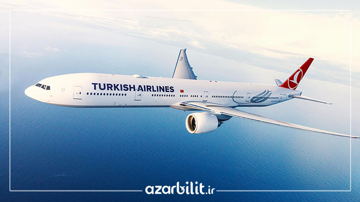 هواپیمای ترکیش ایرلاینز در آسمان
