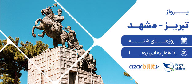 پروازهای تهران-مشهد با هواپیمایی پویا
