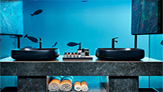 اتاق هتل مالدیو با تمامی امکانات و زیر آب