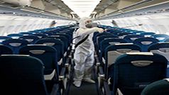 ضدعفونی کابین داخلی هواپیما جهت پیشگیری از کرونا