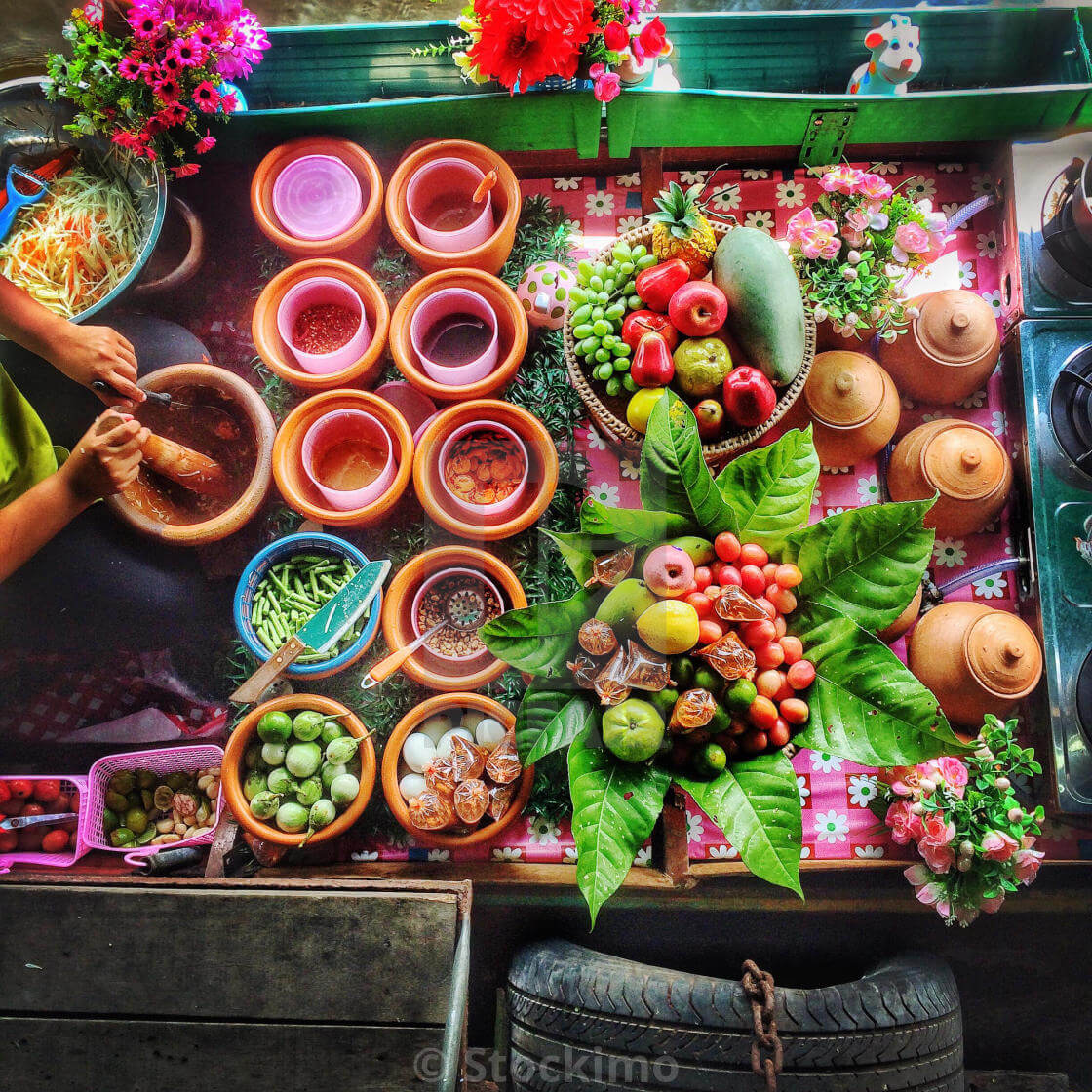 بازار شناور تالینگ چان در بانکوک